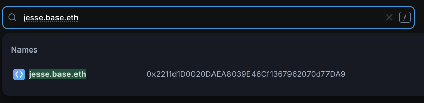 Blockscout correctly resolves the deposit address of an offchain .eth subname via CCIP-Read