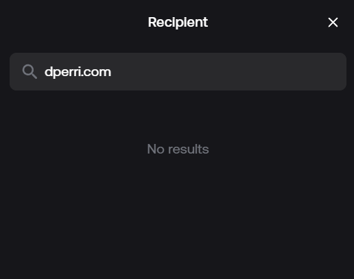 Zerion fails to resolve the address for dperri.com
