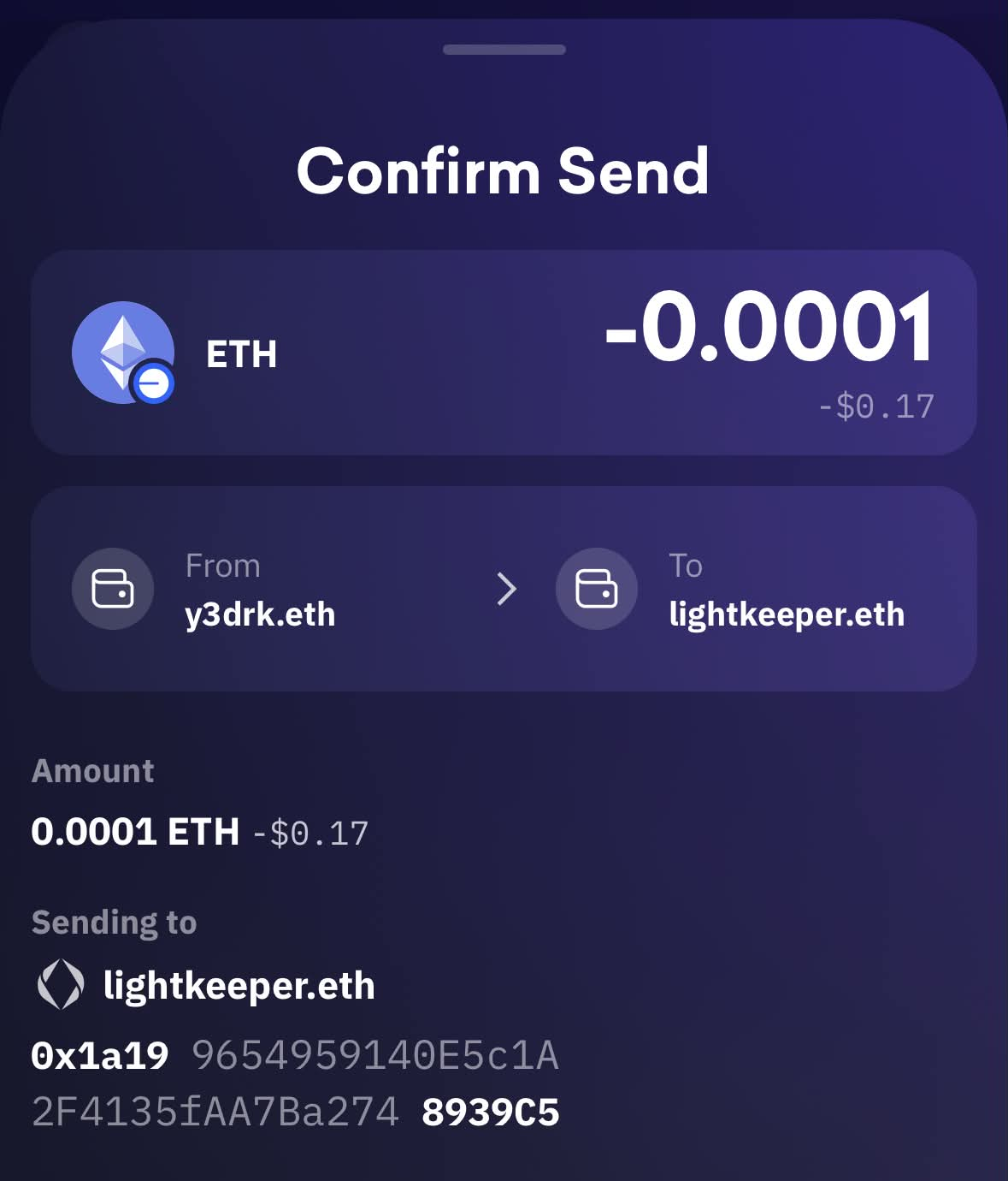 Kraken Wallet fails to resolve the address for lightkeeper.eth on the Base chain