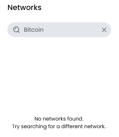 Ambire Wallet doesn't have context of non-EVM chain Bitcoin
